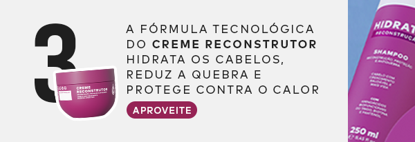 Reparador. Umectante. Termoprotetor. Pré-poo. Redutor de frizz. Selador. Efeito Gloss. Lançamento Óleo Multifuncional Hidratei