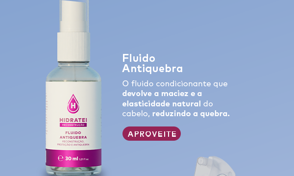 Reparador. Umectante. Termoprotetor. Pré-poo. Redutor de frizz. Selador. Efeito Gloss. Lançamento Óleo Multifuncional Hidratei