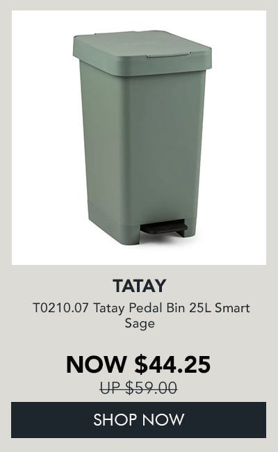 T0210.07 Tatay Pedal Bin 25L Smart Sage