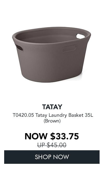 T0420.05 Tatay Laundry Basket 35L (Brown)