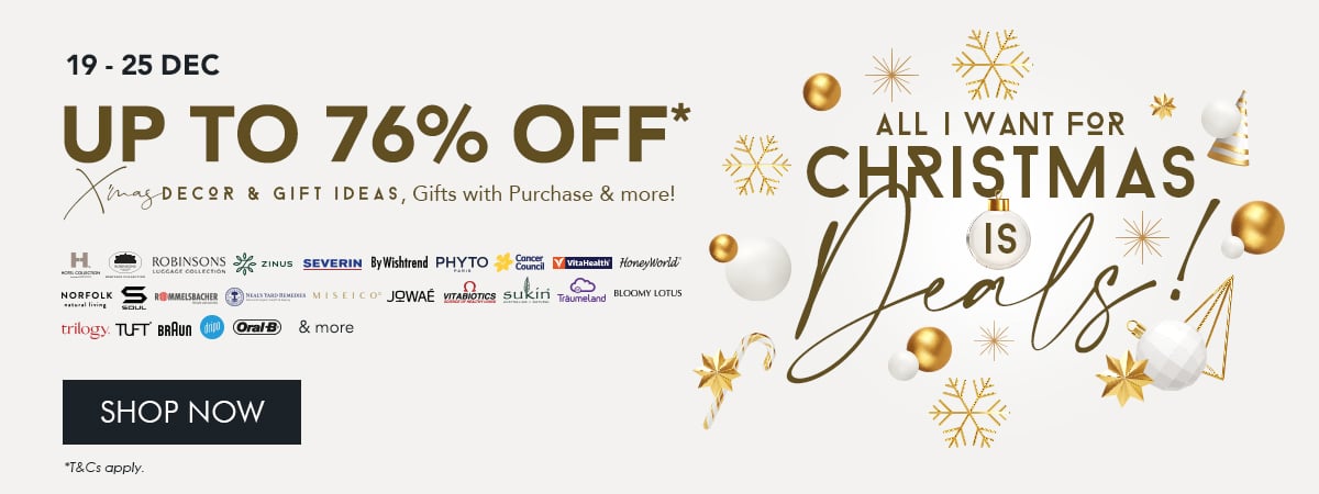 All I Want for Christmas is DEALS: Up to 76% OFF*