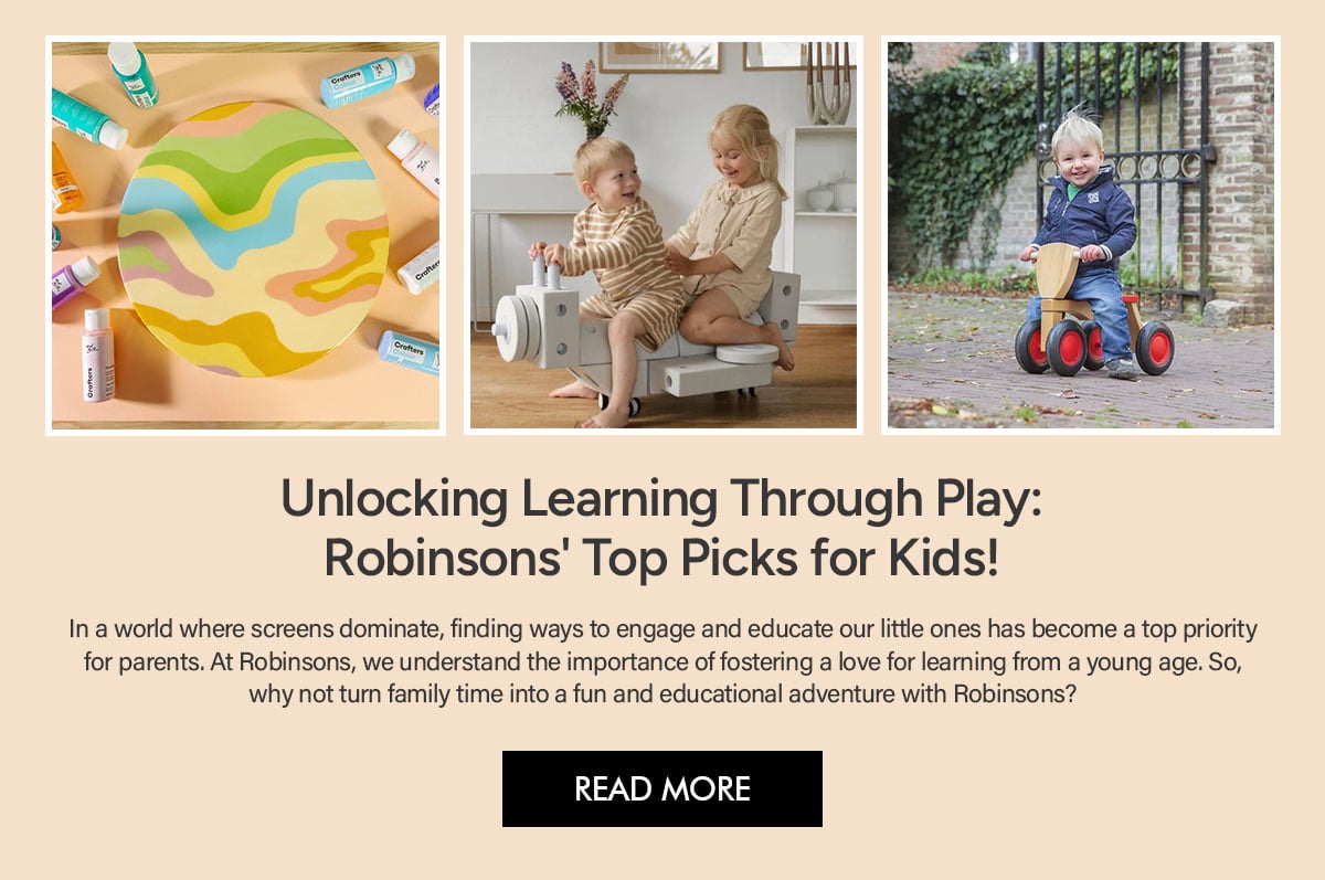 Unlocking Learning Through Play: Robinsons' Top Picks for Kids!