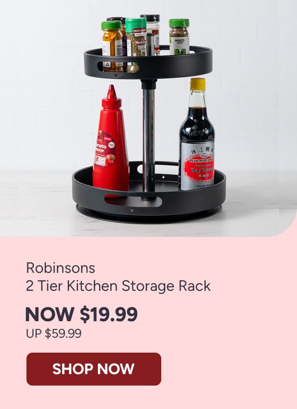 Robinsons 2 Tier Kitchen Storage Rack