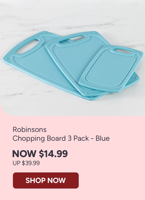 Robinsons Chopping Board 3 Pack - Blue
