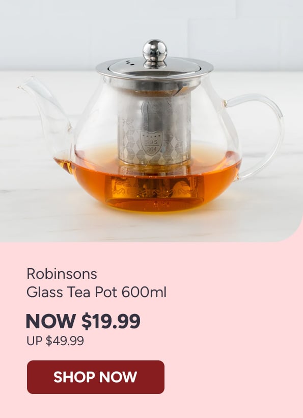 Robinsons Glass Tea Pot 600ml