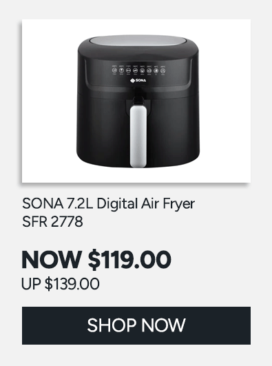 SONA 7.2L Digital Air Fryer SFR 2778