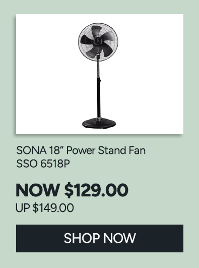 SONA 18 Power Stand Fan SSO 6518P