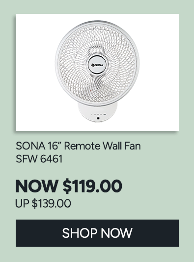 SONA 16 Remote Wall Fan SFW 6461